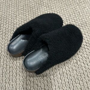Jenni Kayne shearling moc clog EUC